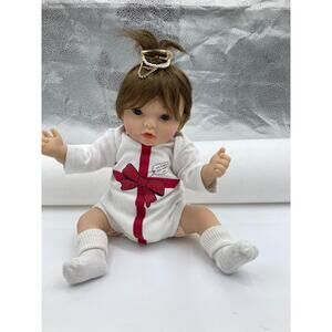 Aori Reborn Baby Doll Realistic Lifelike 17” Doll Brown Hair Brown Eyes